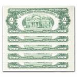 1953-C* $2.00 U.S. Notes Red Seal CU (Fr#1512*) 43 Consecutive