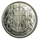 1953 Canada Silver 50 Cents Elizabeth II BU/Prooflike