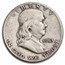 1953-D Franklin Half Dollar 20-Coin Roll Avg Circ
