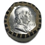 1953-D Franklin Half Dollar 20-Coin Roll BU