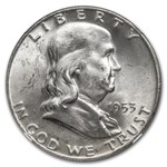 1953-D Franklin Half Dollar MS-64 NGC (FBL)
