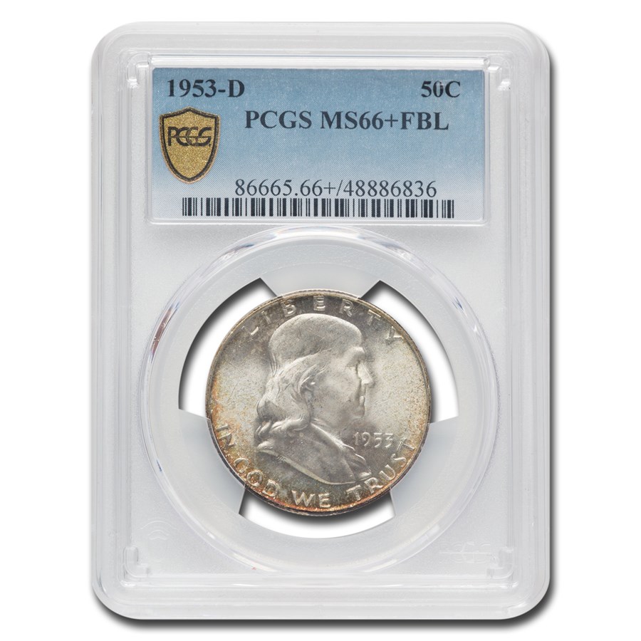 1953-D Franklin Half Dollar MS-66+ PCGS (FBL)