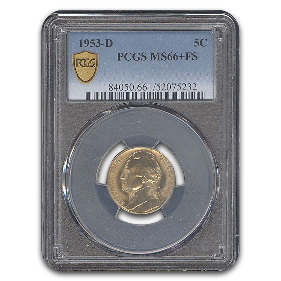 1953-D Jefferson Nickel MS-66+ PCGS (FS)