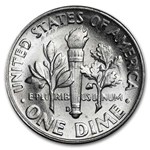 1953-D Roosevelt Dime 50-Coin Roll BU