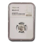 1953-D Roosevelt Dime MS-67+ NGC (FT)