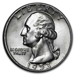 1953-D Washington Quarter 40-Coin Roll BU