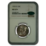 1953-D Washington Quarter MS-67+ NGC CAC