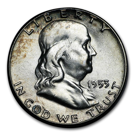 1953 Franklin Half Dollar BU