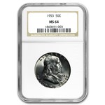 1953 Franklin Half Dollar MS-64 NGC