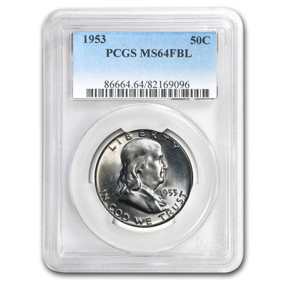 1953 Franklin Half Dollar MS-64 PCGS (FBL) 1953 Franklin Half Dollar MS-64 PCGS (FBL)