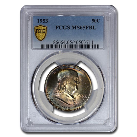 1953 Franklin Half Dollar MS-65 PCGS (FBL) 1953 Franklin Half Dollar MS-65 PCGS (FBL)