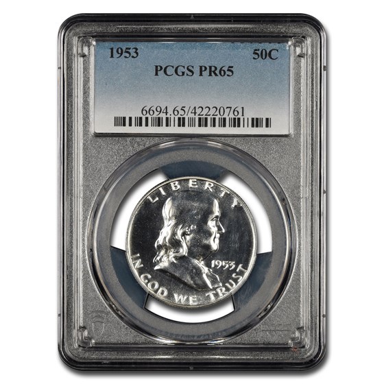 1953 Franklin Half Dollar PR-65 PCGS 1953 Franklin Half Dollar PR-65 PCGS