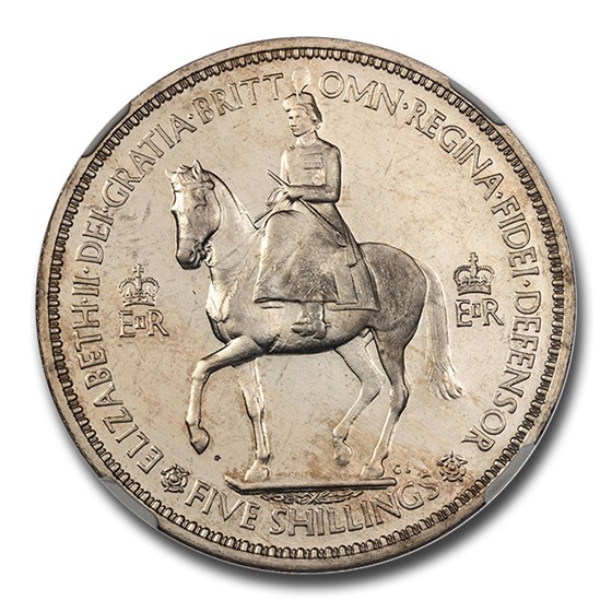 1953 Great Britain Crown Elizabeth II PF-65 Cameo NGC 1953 Great Britain Crown Elizabeth II PF-65 Cameo NGC