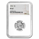 1953 Jefferson Nickel PF-67 NGC