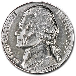 1953 Jefferson Nickel Proof 1953 Jefferson Nickel Proof