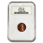 1953 Lincoln Cent PF-67 NGC (Red)