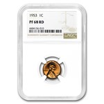 1953 Lincoln Cent PF-68 NGC (Red)