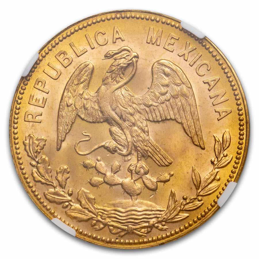 Buy 1953 Mexican Hidalgo Gold 20 Pesos MS-64 NGC (.4823 AGW) | APMEX