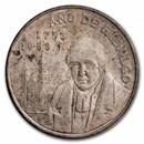 1953 Mexico Silver 5 Pesos Hidalgo Bicentennial Avg Circ