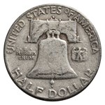 1953-S Franklin Half Dollar 20-Coin Roll Avg Circ
