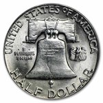 1953-S Franklin Half Dollar 20-Coin Roll BU (Bank Wrapped)