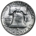 1953-S Franklin Half Dollar 20-Coin Roll BU