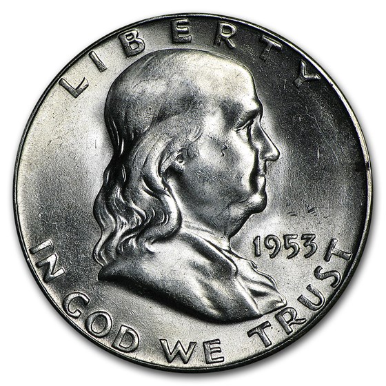 1953-S Franklin Half Dollar BU 1953-S Franklin Half Dollar BU