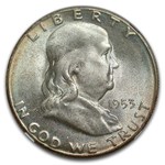 1953-S Franklin Half Dollar MS-67 NGC CAC