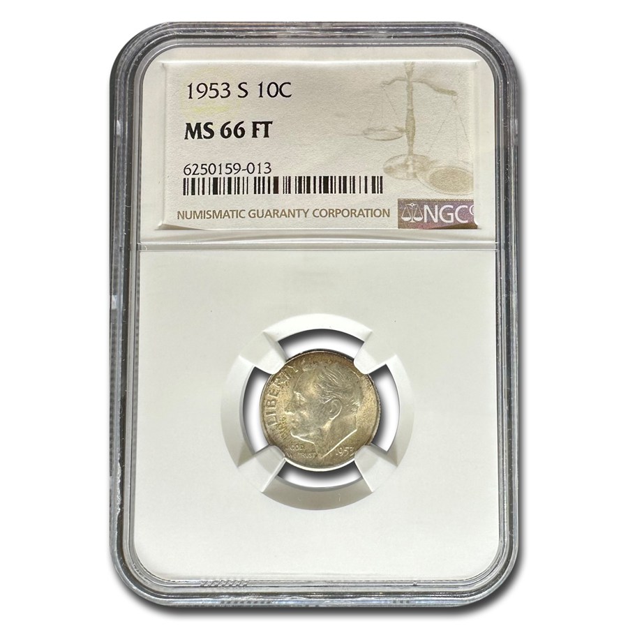 Buy 1953-S Roosevelt Dime MS-66 NGC (Full Torch) | APMEX