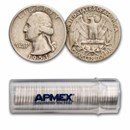 1953-S Washington Quarter 40-Coin Roll Avg Circ
