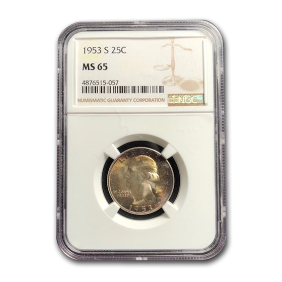 1953-S Washington Quarter MS-65 NGC 1953-S Washington Quarter MS-65 NGC