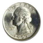 1953-S Washington Quarter MS-66 NGC