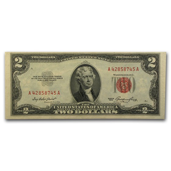 1953 thru 1953-C $2.00 U.S. Notes Red Seal CU 1953 thru 1953-C $2.00 U.S. Notes Red Seal CU