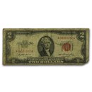 1953 thru 1953-C $2.00 U.S. Notes Red Seal Cull/Good