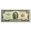 1953 thru 1953-C $2.00 U.S. Notes Red Seal VF-XF