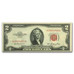 1953 thru 1953-C $2.00 U.S. Notes Red Seal VF-XF