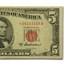 1953 thru 1953-C* $5.00 U.S. Note Red Seal VG/VF (Star Note)