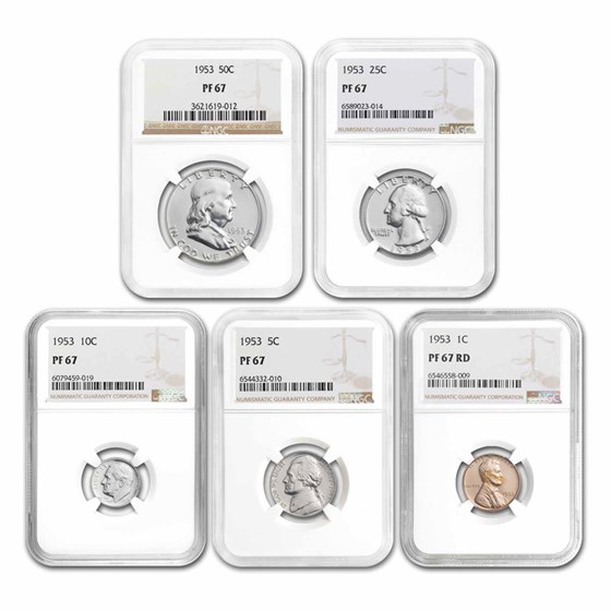 1953 U.S. Proof Set NGC PF-67 1953 U.S. Proof Set NGC PF-67