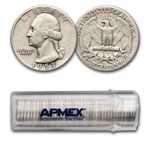 1953 Washington Quarter 40-Coin Roll Avg Circ