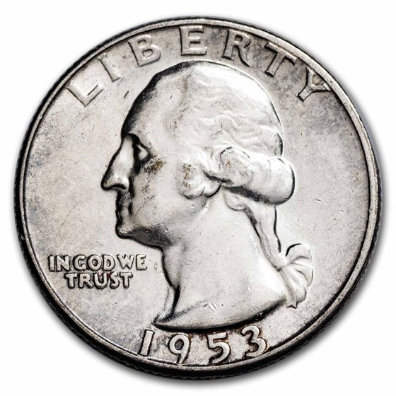 1953 Washington Quarter AU 1953 Washington Quarter AU