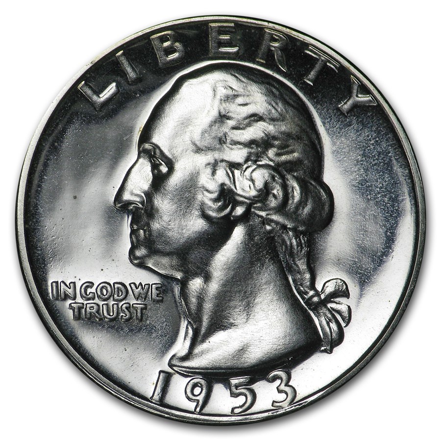 1953 Washington Quarter Gem Proof
