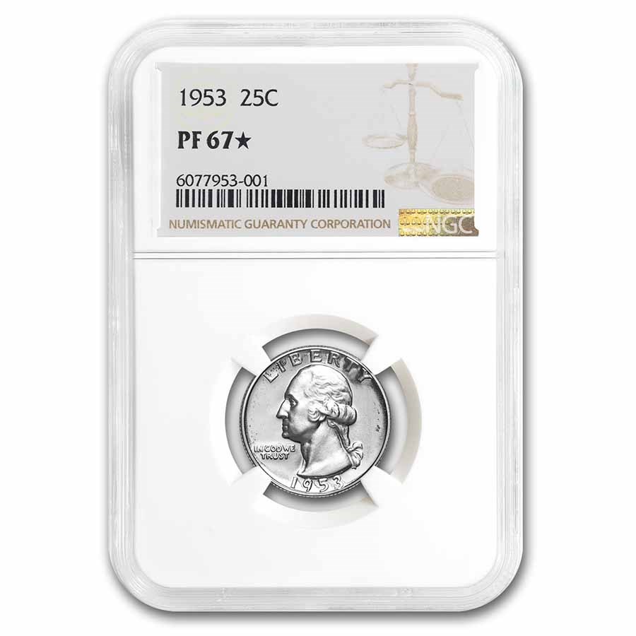 1953 Washington Quarter PF-67* (Star) NGC