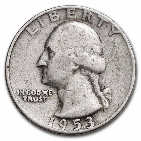 1953 Washington Quarter VG/XF 1953 Washington Quarter VG/XF