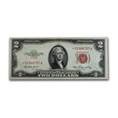 1953's* $2.00 U.S. Notes Red Seal AU (Star Note)