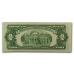 1953s $2.00 U.S. Notes Red Seal VG/VF (Lot of 5)