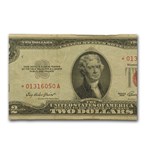 1953's* $2.00 U.S. Notes Red Seal VG/VF (Star Note)