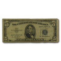 1953's $5.00 Silver Certificate Cull/Good