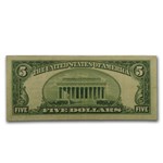 1953s $5.00 U.S. Note Red Seal VG/VF