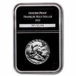 1954-63 Franklin Half Dollar Short Set Proof (Wooden Display Box)