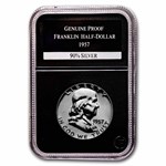 1954-63 Franklin Half Dollar Short Set Proof (Wooden Display Box)